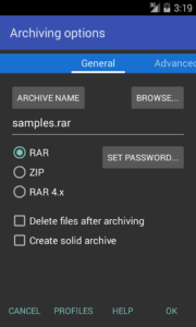 تحميل برنامج فتح الملفات المضغوطه RAR for Android للاندرويد